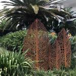 Orb Shape Corten Steel Garden Sculpture Artwork Three Dimensional