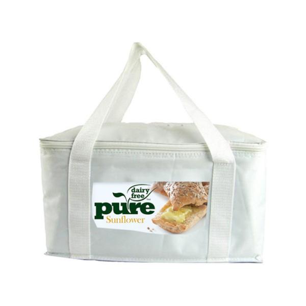 Buy cheap 600D Polyester 24 Can Insulated Picnic Bag , Promotional Lunch Bag White Color from wholesalers