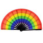 Large Size Bamboo Customized Hand Fans Rave Fan Loud Fan 33cm 13inch