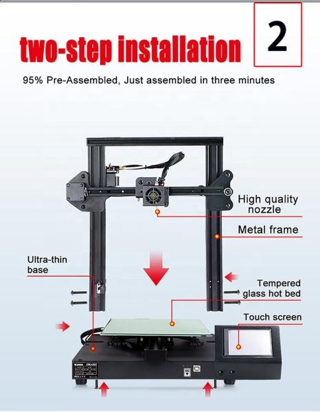 Buy cheap High Quality Desktop FDM S-20 3d Printer Home Color 3d Printer from wholesalers