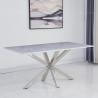 Buy cheap 180x90x75cm 4 Seater Rectangle Dining Table Marble Top Minimalist Style from wholesalers