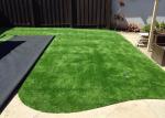 Soft Durable Outdoor Artificial Grass Lawns S Shaped 20mm - 45mm Pile Height