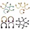 Buy cheap Steel Circular Barbell Nostril Nose Ring Piercing Ball Horseshoe Rings Horseshoe Earring Cartilage Earring Sexy from wholesalers