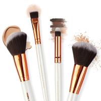 Buy cheap High quality Wood Handle Makeup Brushes Fan Brush best make up brush product