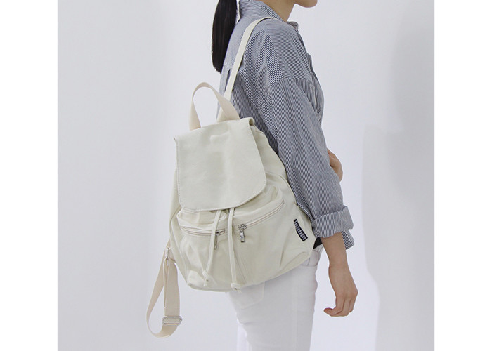 Korean Style Fashion Cotton Canvas Daypack School Sports Backpacks For Girls Boys