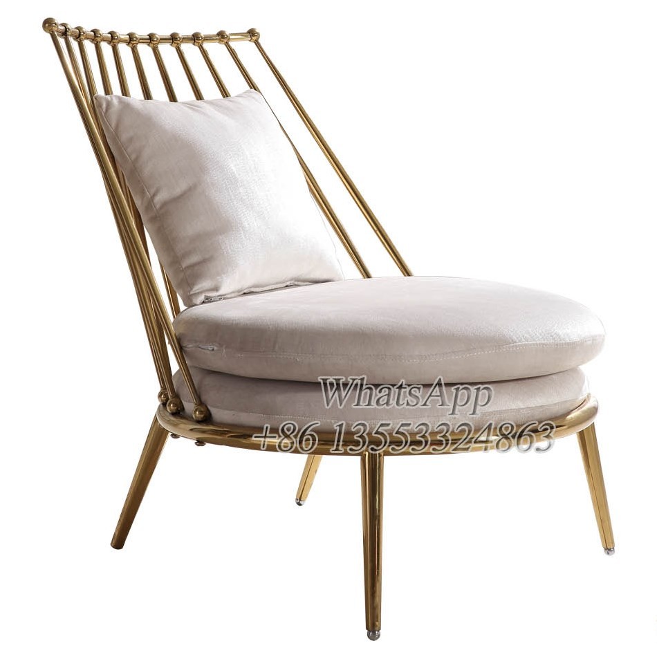 Stainless Steel Sofa Chairs With Gold Color For Wedding Party (YS-9)