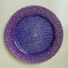 Buy cheap Hot selling High Quality Blue Silver Decoration Glass Charger Plate from wholesalers