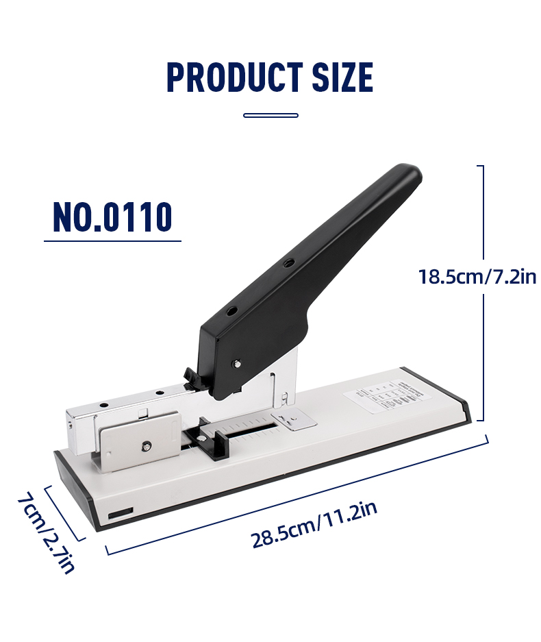High Capacity Jumbo Book Stapler Machine 100 Sheets Manual Paper Heavy Duty Stapler for Office 900g