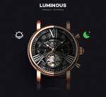 Fashion brand KINYUED tourbillion watch mechanical luminous hand automatic