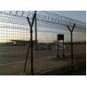 Buy cheap Galvanized Airport Perimeter Fence 50*100mm 50*150mm Hole Y Post Fence from wholesalers