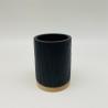 Buy cheap Black Wood Print Polyresin Bathroom Accessory Set With Stripe Pattern from wholesalers