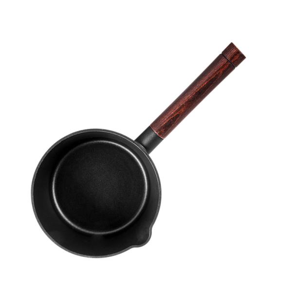 Buy cheap PFOA Free 18cm Black Aluminium Milk Pan / Pot 1.15KG With Tempered Glass Cover from wholesalers