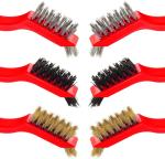6 Pieces Mini Wire Cleaning Brush For Detailing Crimped Scratch
