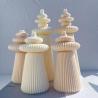 Buy cheap 3 Designs Roman Pillar Cylindrical Silicone Candle Molds Geometric Abstract Decorative Striped Soy Wax Mold from wholesalers