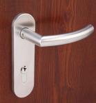 Fire door handle BS EN1906 Grade 3 tested with medium size plate