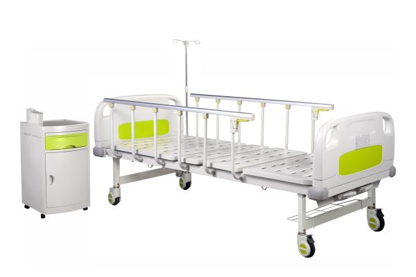 Buy cheap Detachable ABS Adjustable 2160MM Hospital Bed 2 Cranks Manual Medical Bed from wholesalers