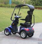 EEC / COC Approved 4 Wheel Electric Mobility Scooter With Roof 60V 500W Motor