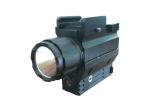 High Power Small Tactical Rail Mount Flashlight With CR123A Battery And Laser