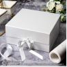 Buy cheap Gift Box With Satin Ribbon, 14x9x4.5 Inches Collapsible Gift Box With Magnetic Closure For Party, Wedding, Gift Wrap from wholesalers