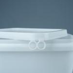 5kg Food Grade Rectangle Plastic Bucket With Handle And Lid