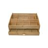 Buy cheap 2 Tier Bamboo Storage Organizer Box Multi Components Shrink Wrap Packaging from wholesalers