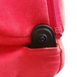 Red Stitching Sport Racing Seats Suede Fabric With Slider Right / Left