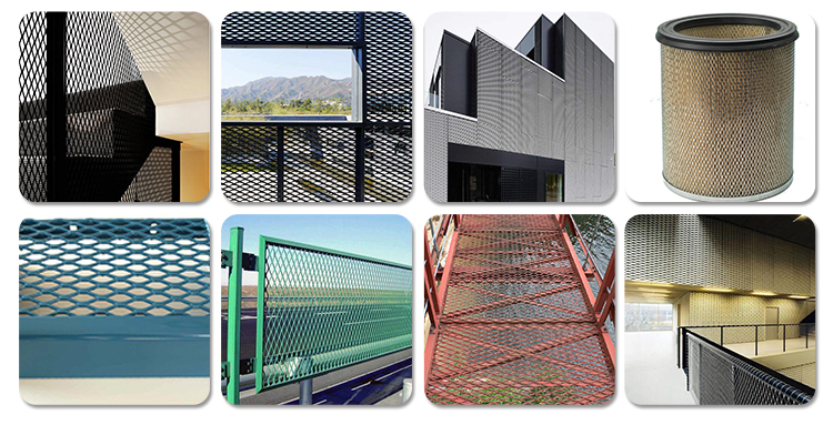 Stainless steel / copper Expanded Metal Grill Mesh