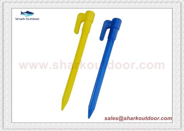 Buy cheap Environment-friendly safety plastic tent peg for beach tent large tent 6 in. from wholesalers