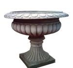 Garden Decoration Cast Iron Flower Pots Folk Art Style 15 Years Lifespan