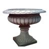 Buy cheap Garden Decoration Cast Iron Flower Pots Folk Art Style 15 Years Lifespan from wholesalers