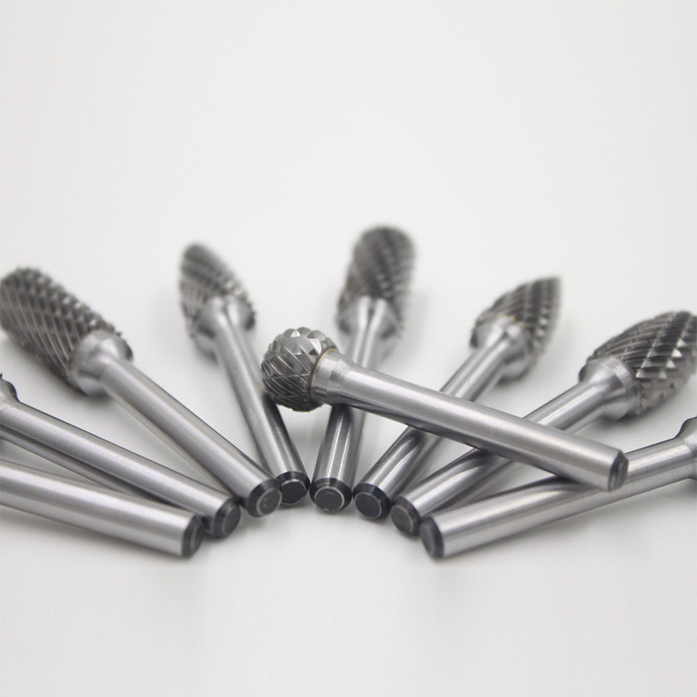 Polished Cylindrical Carbide Burr 6mm Shank 45mm Length Rasp Drill Bit