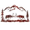 Buy cheap Battling Buck Nature Metal Wall Sculpture / Wall Decor Metal Sculpture from wholesalers