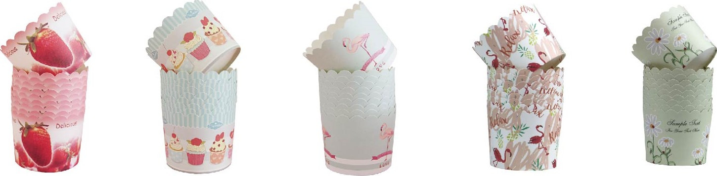 Pantone Printed Cupcake Paper Cups Non Stick Muffin Liners