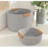 Buy cheap OEM Home Center Decoration Easter Woven Big Blue Cotton Rope Baby Storage Organizer Empty Toys Gifts Clothes Laundry Bas from wholesalers
