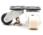 150kg Urethane Retractable Leveling Casters Light Duty Swivel Casters