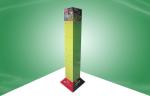 Four Face Show Rotating Cardboard Display Stands With Plastic Hook