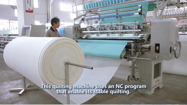 Buy cheap 64 Inches Garment Quilting Machine , Industrial High Speed Multineedle Quilting Machine from wholesalers