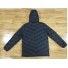 Buy cheap Lightweight Mens Black Hooded Puffer Jacket With Hood Mens Long Puffa Coats from wholesalers