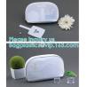 Buy cheap Mesh & PU leather cosmetic bag for promotion beautiful packing,polyester plain mesh makeup cosmetic bag eco friendly pac from wholesalers