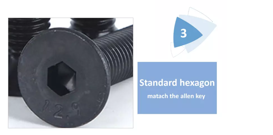 ISO9001 Certified Hexagon Socket Countersunk Head Cap Screws for M3.5-M12 Applications