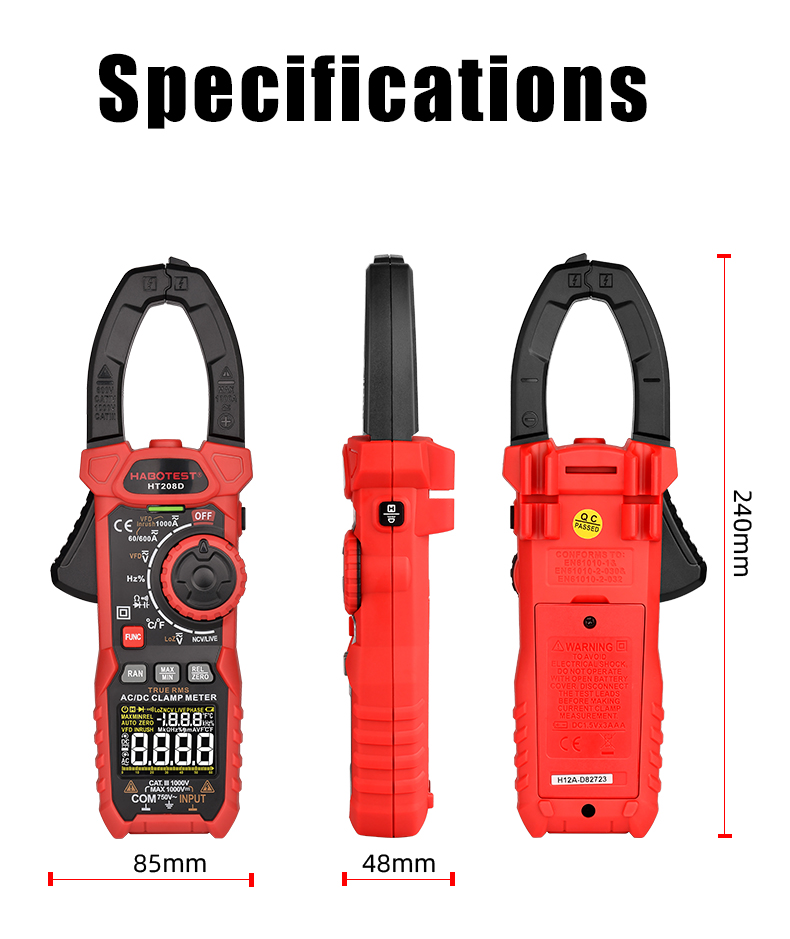 1000A Measuring 60M Ohms DC Current With Clamp Meter