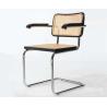 Buy cheap Vintage Stainless Steel Modern Chairs Rattan Cesca Style Chair With Arms from wholesalers