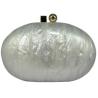 Buy cheap Acrylic Evening Clutch Bag for Women Shell Shape Shoulder Crossbody Bag Glitter Marble Purse Handbag from wholesalers