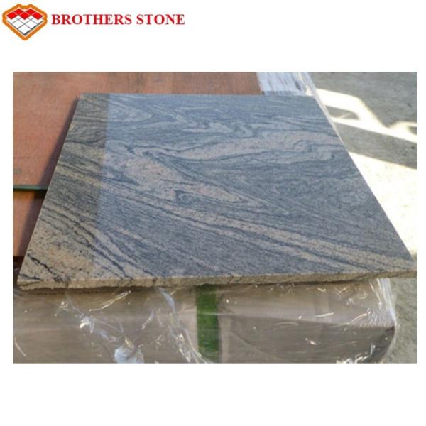 Buy cheap Black Veins China Juparana Grey Granite Garden Slabs Acid Resistance from wholesalers
