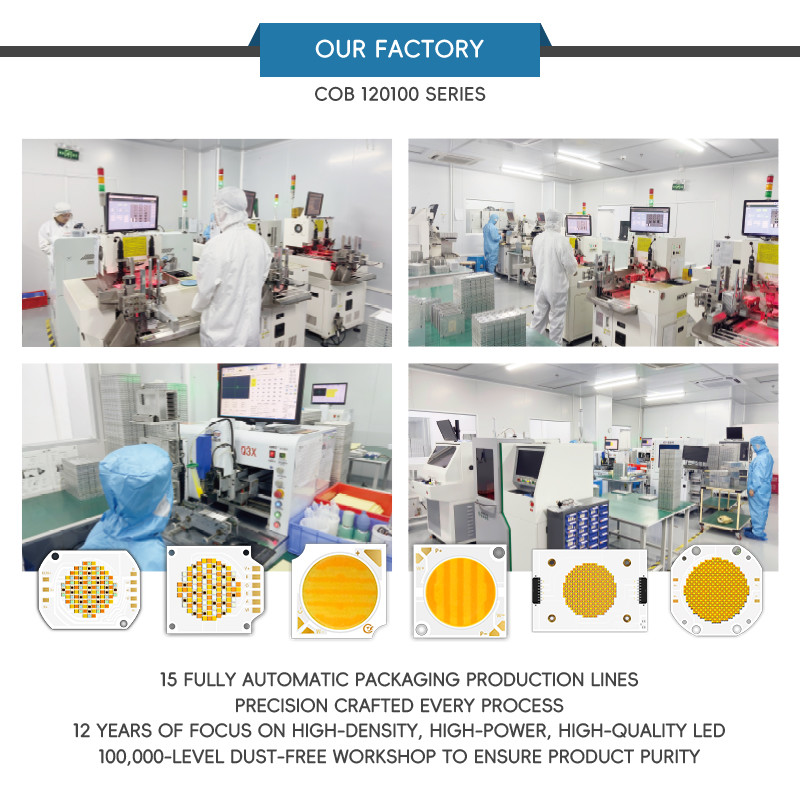 High Power 1200W CRI>95 6500K Copper Board Good Heat Dissipation Led Cob Chip Used in Photography Light/ Video Light