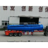 Buy cheap Concentrated Sulfuric Acid Tanker Truck V Shape 21000L H2SO4 98% Tri Axle BPW product