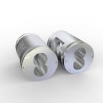 CNC Machining Twin Screw Extruder Components Open Screw Food Industry Barrel In