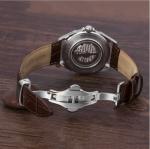 Manual Movement Waterproof Mechanical Watch Chronograph Black And White Dial