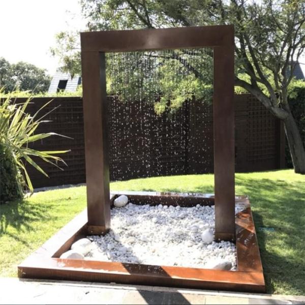 Buy cheap Rustic Corten Steel Rain Curtain Water Feature Metal Garden Ornament from wholesalers