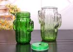 Screw Top Glass Jars For Party Decorations Cactus Shape ODM Service